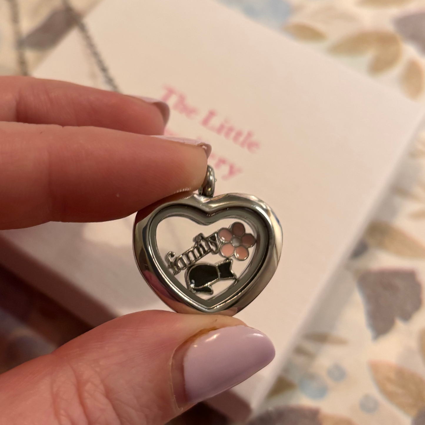 New! Memory Locket - Mini Silver Heart