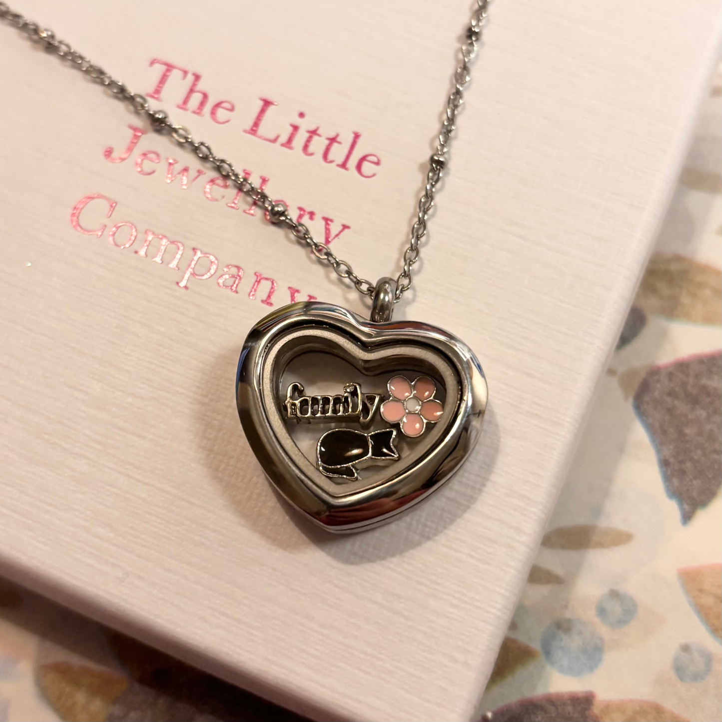 New! Memory Locket - Mini Silver Heart