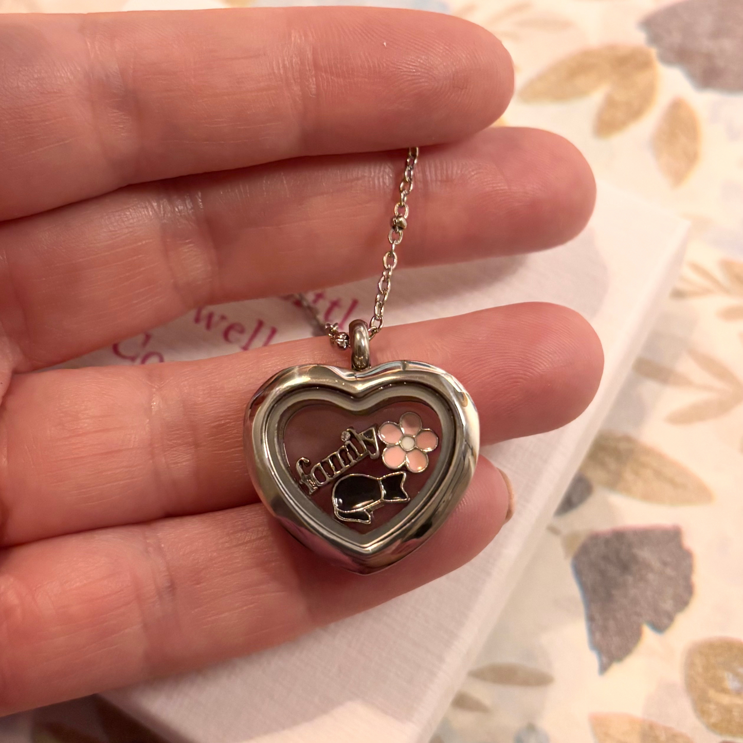 New! Memory Locket - Mini Silver Heart