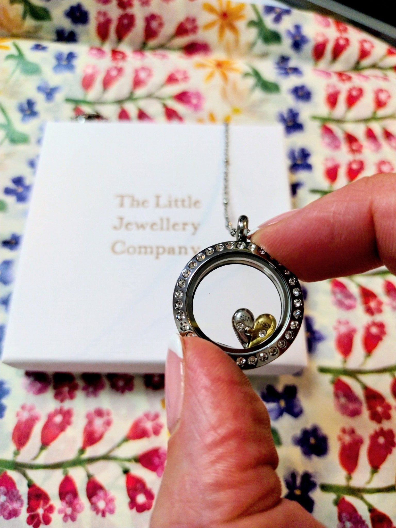 Best Friend (Two Piece) Memory Locket Charm - The Little Jewellery Company