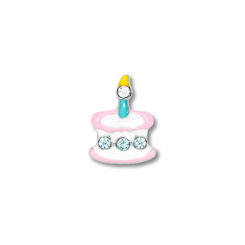 Birthday Cake Memory Locket Charm - The Little Jewellery Company