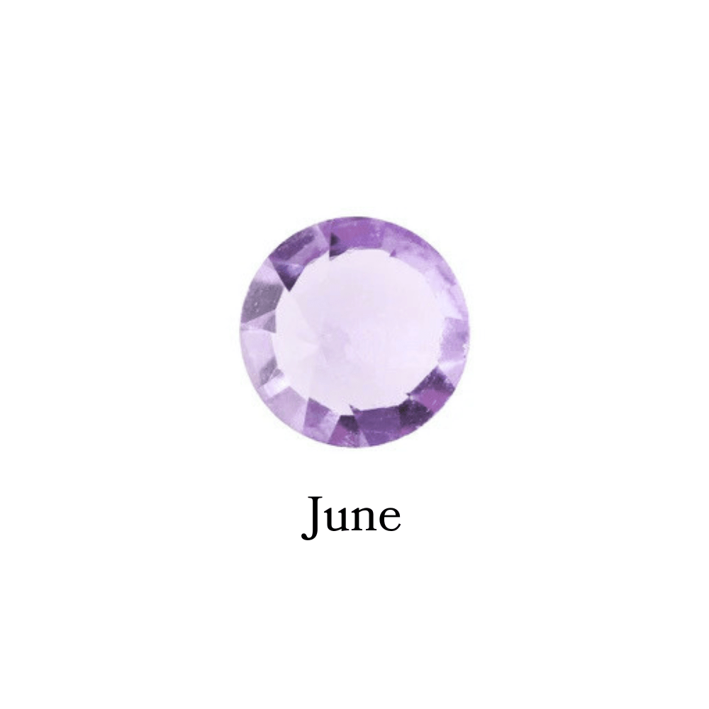 Birthstone Crystal (June - Alexandrite) Memory Locket Charm - The Little Jewellery Company