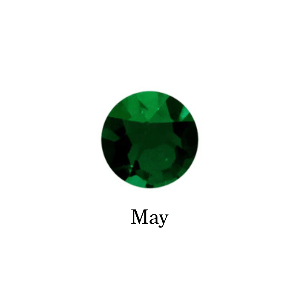 Birthstone Crystal (May - Emerald) Memory Locket Charm - The Little Jewellery Company