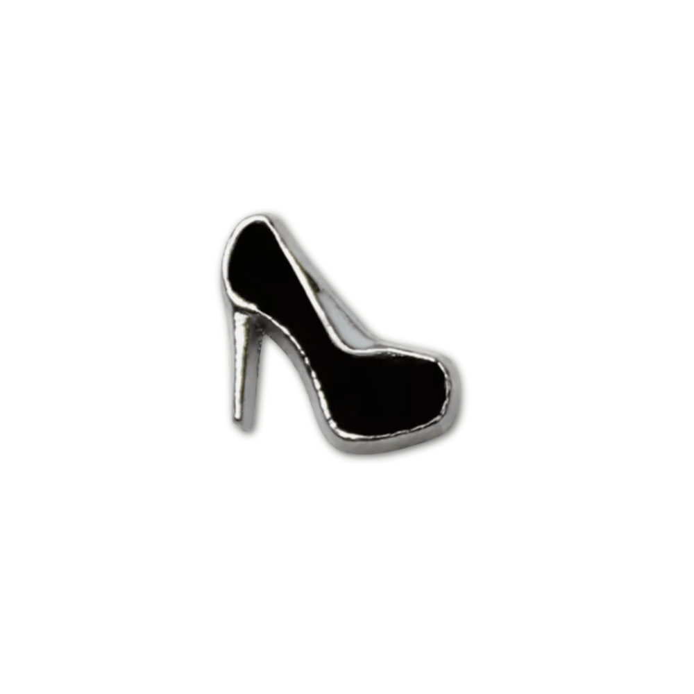 Black Shoe Memory Locket Charm - The Little Jewellery Company