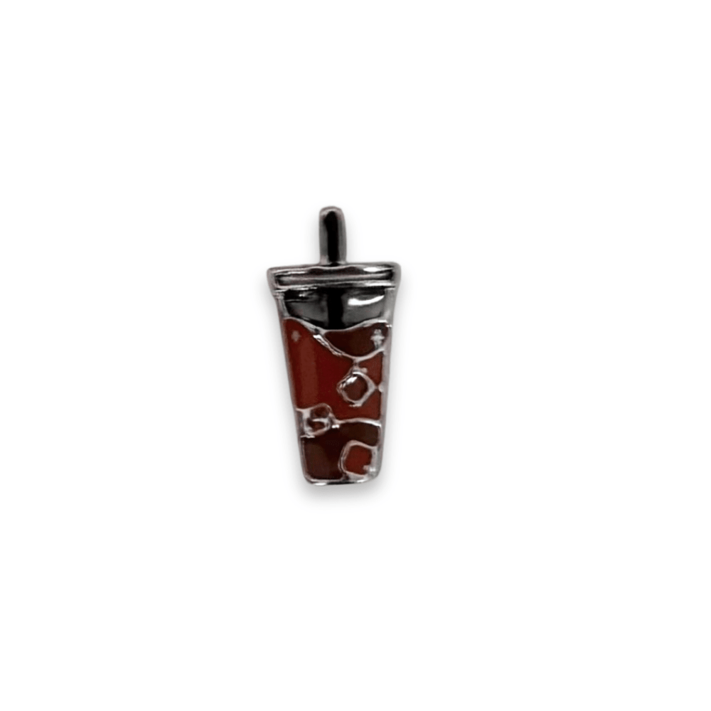Bubble Tea Drink Memory Locket Charm - The Little Jewellery Company