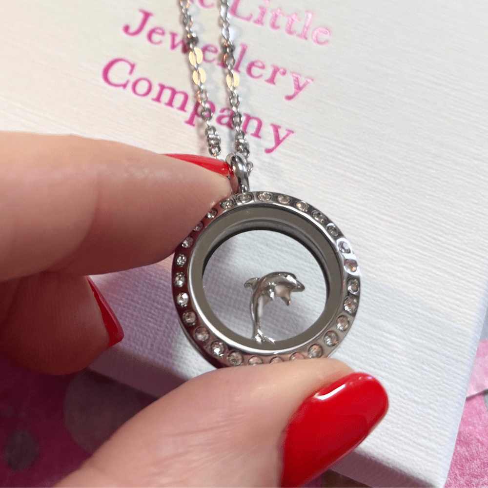 Dolphin Memory Locket Charm - The Little Jewellery Company