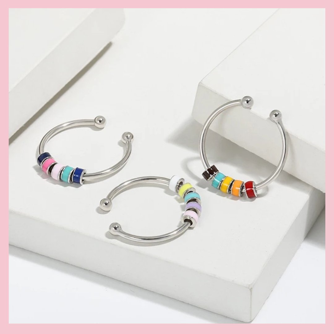 Fidget Ring - Lights - The Little Jewellery Company