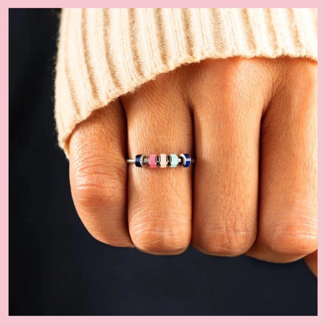 Fidget Ring - Pastels - The Little Jewellery Company