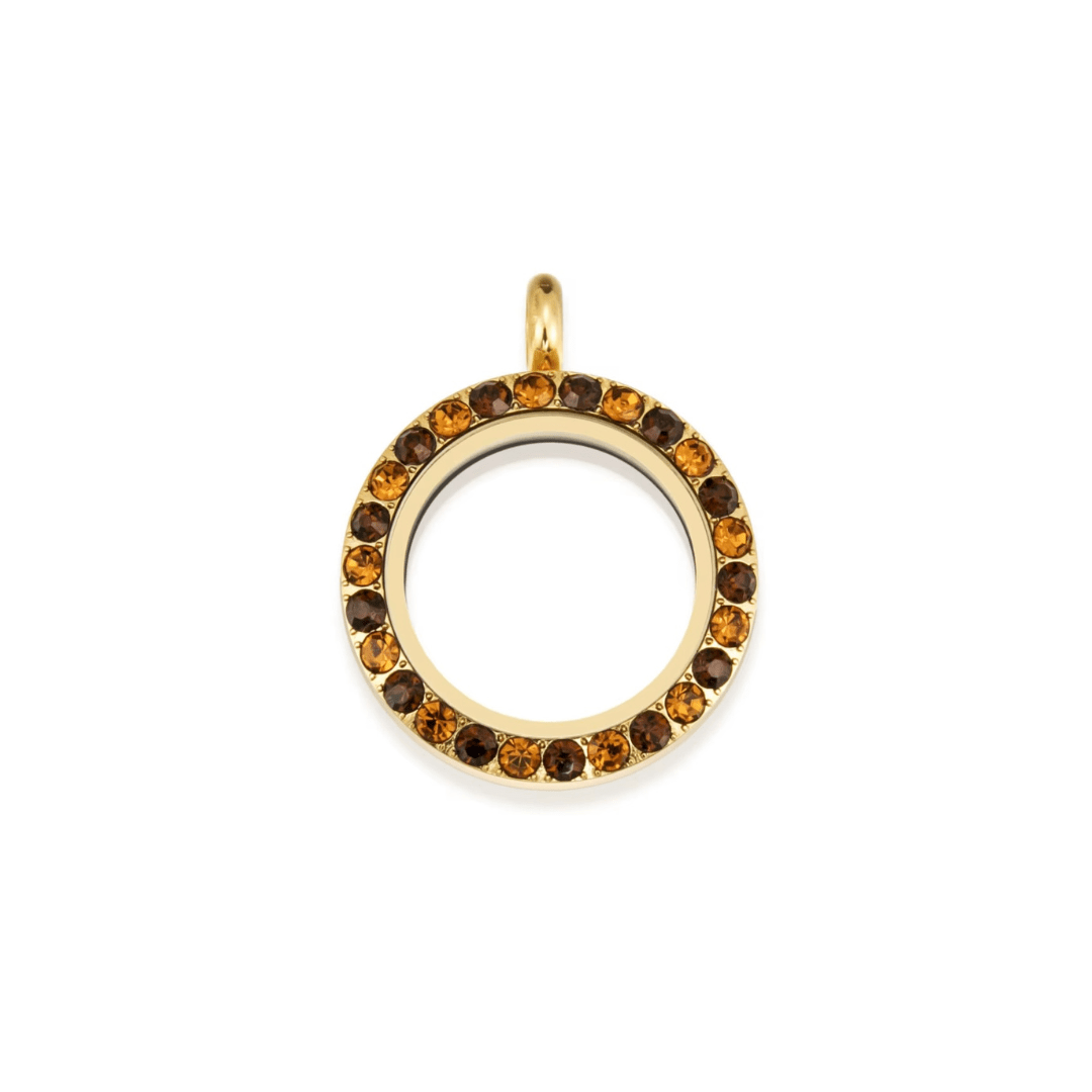 Golden Ember Memory Locket – Medium - The Little Jewellery Company