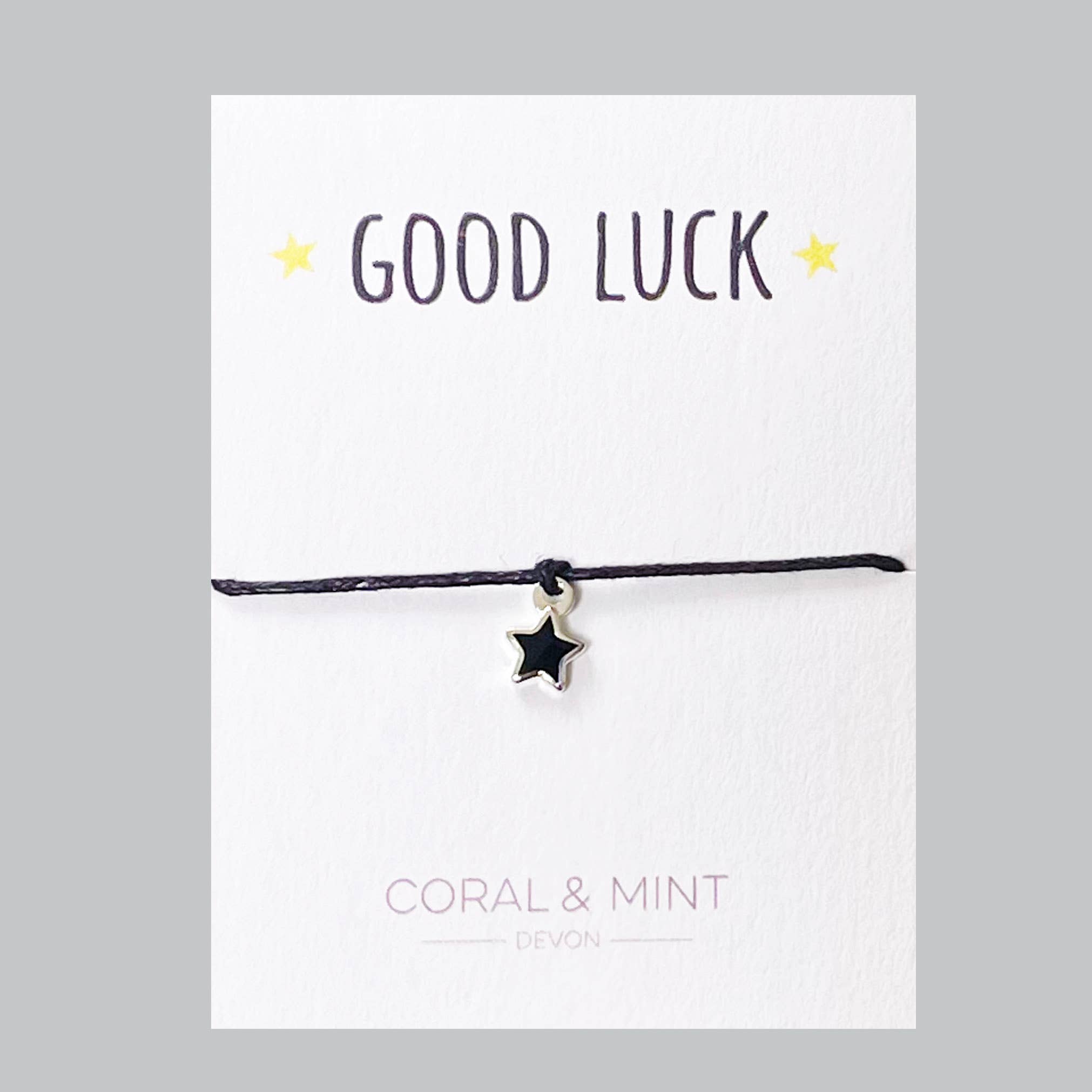 Good Luck Handmade Charm Bracelet with Enamel Coloured Charm - The Little Jewellery Company