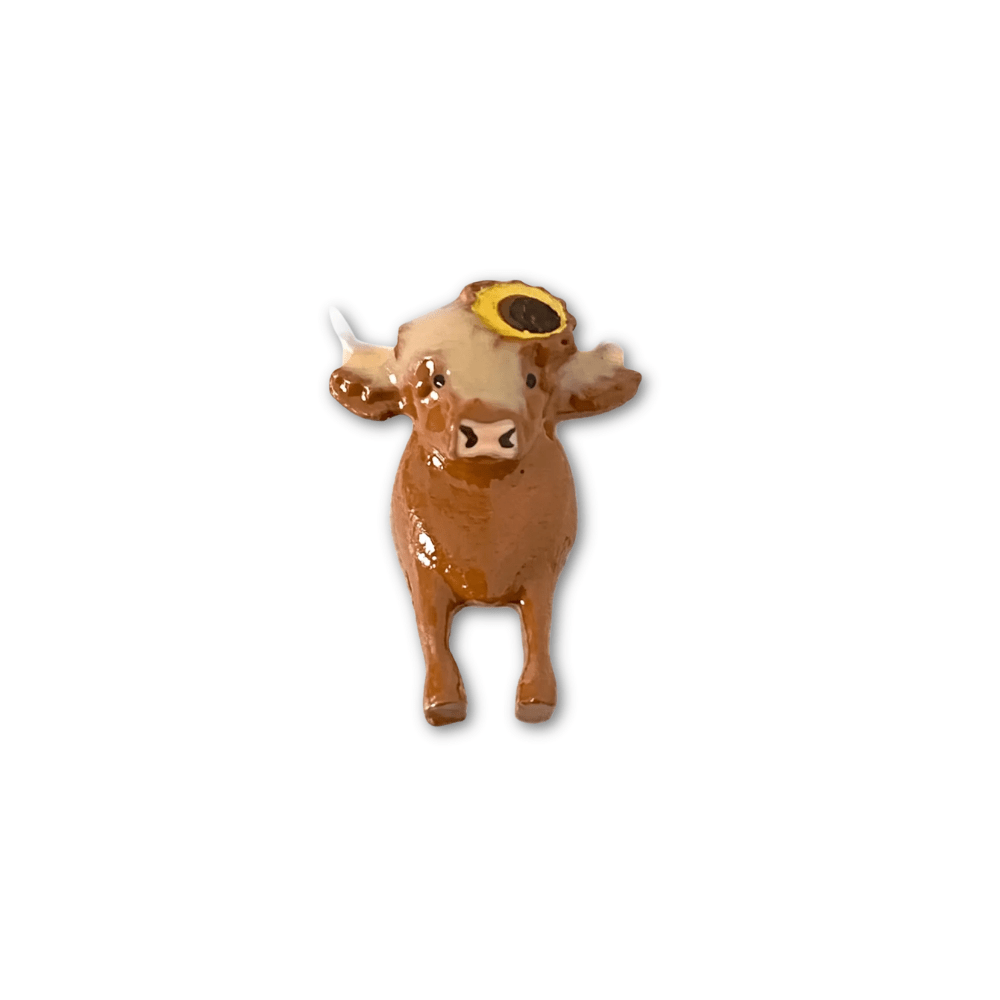 Highland Cow Memory Locket Charm - The Little Jewellery Company