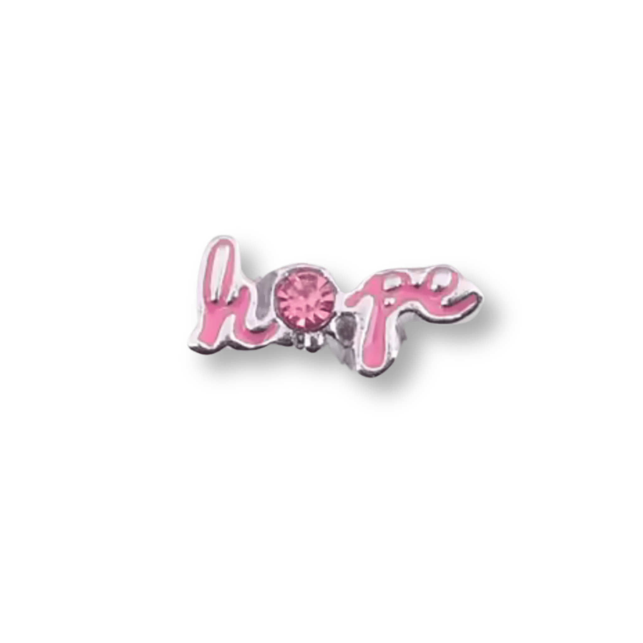 'Hope' Pink Memory Locket Charm - The Little Jewellery Company