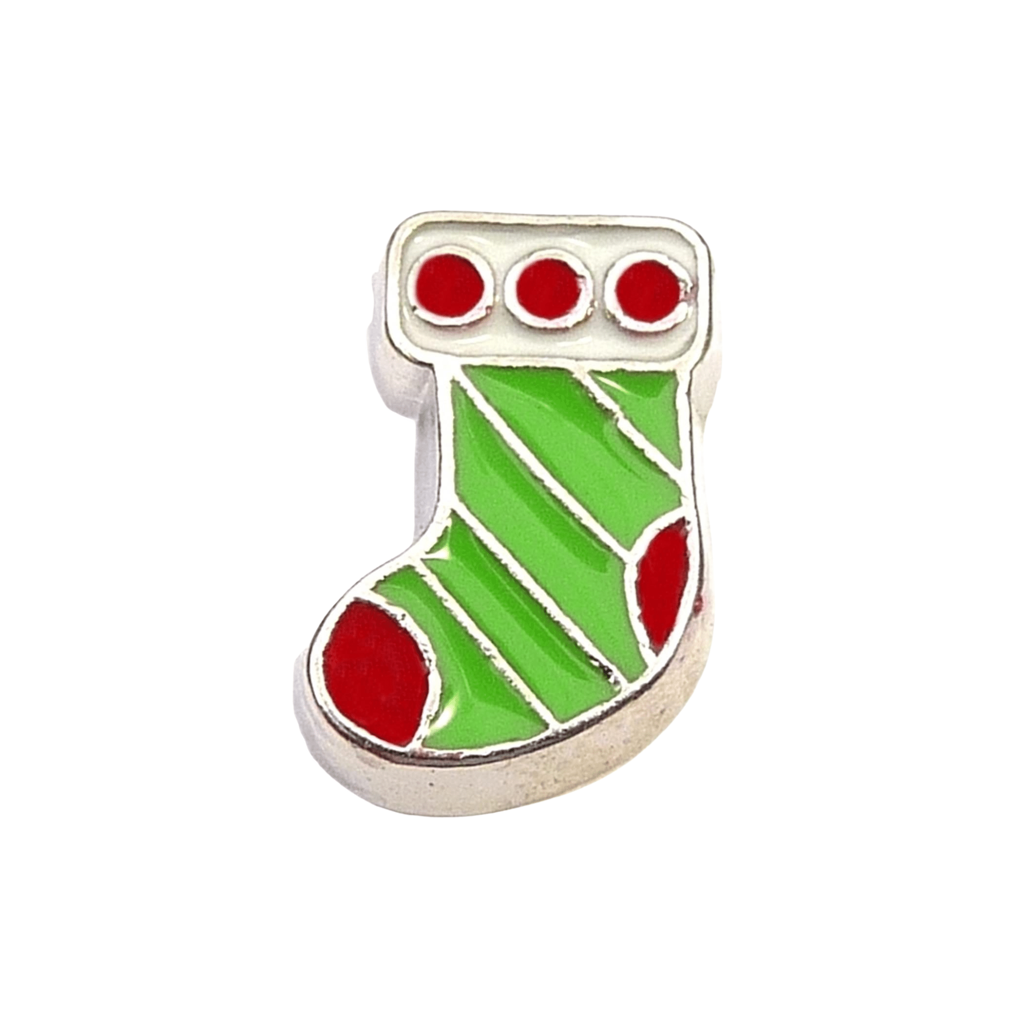 Memory Locket Charm - Christmas Stocking - The Little Jewellery Company