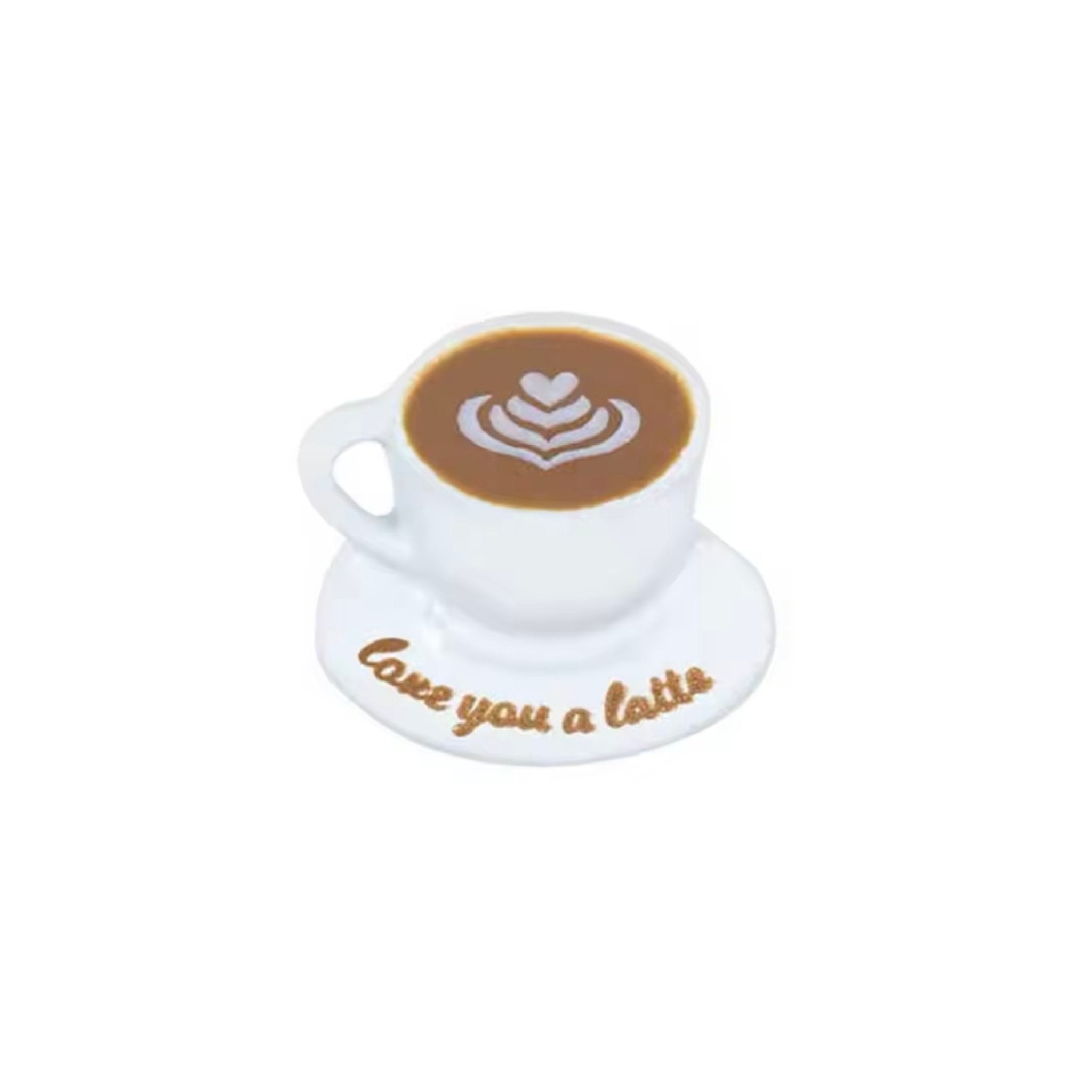 Memory Locket Charm - 'Love You A Latte' - The Little Jewellery Company