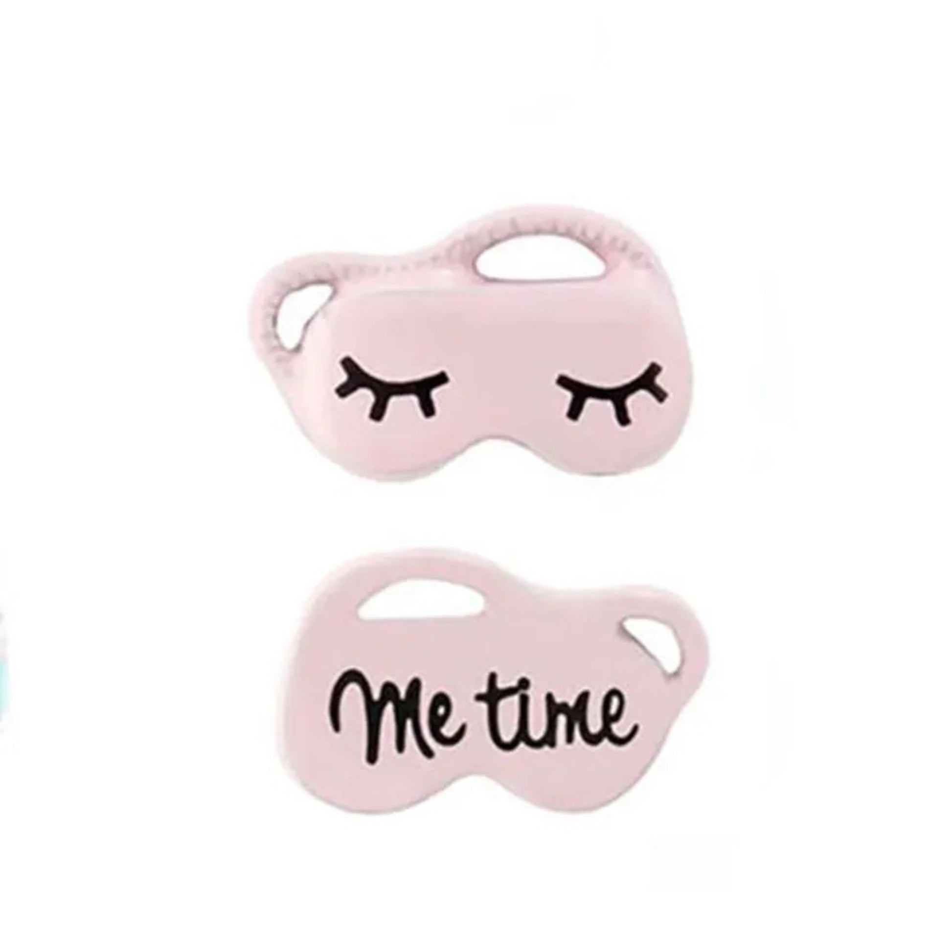 Memory Locket Charm - 'Me Time' Eye Mask (Double Sided) - The Little Jewellery Company