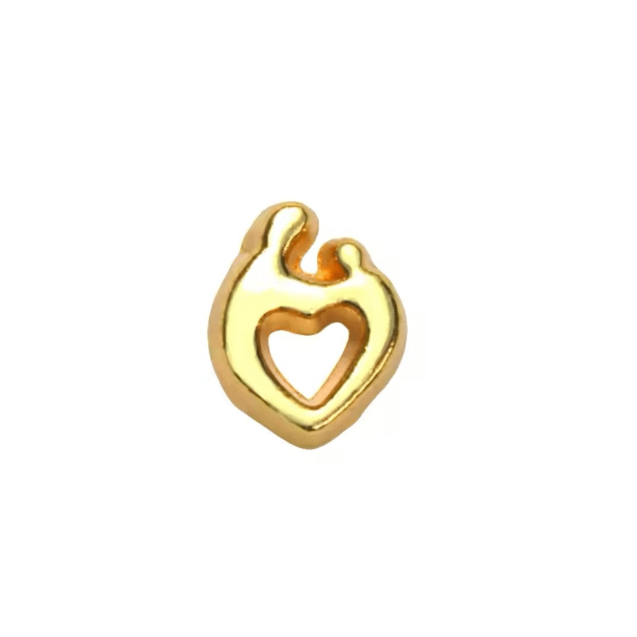 Memory Locket Charm - Mother and Child (Gold) - The Little Jewellery Company