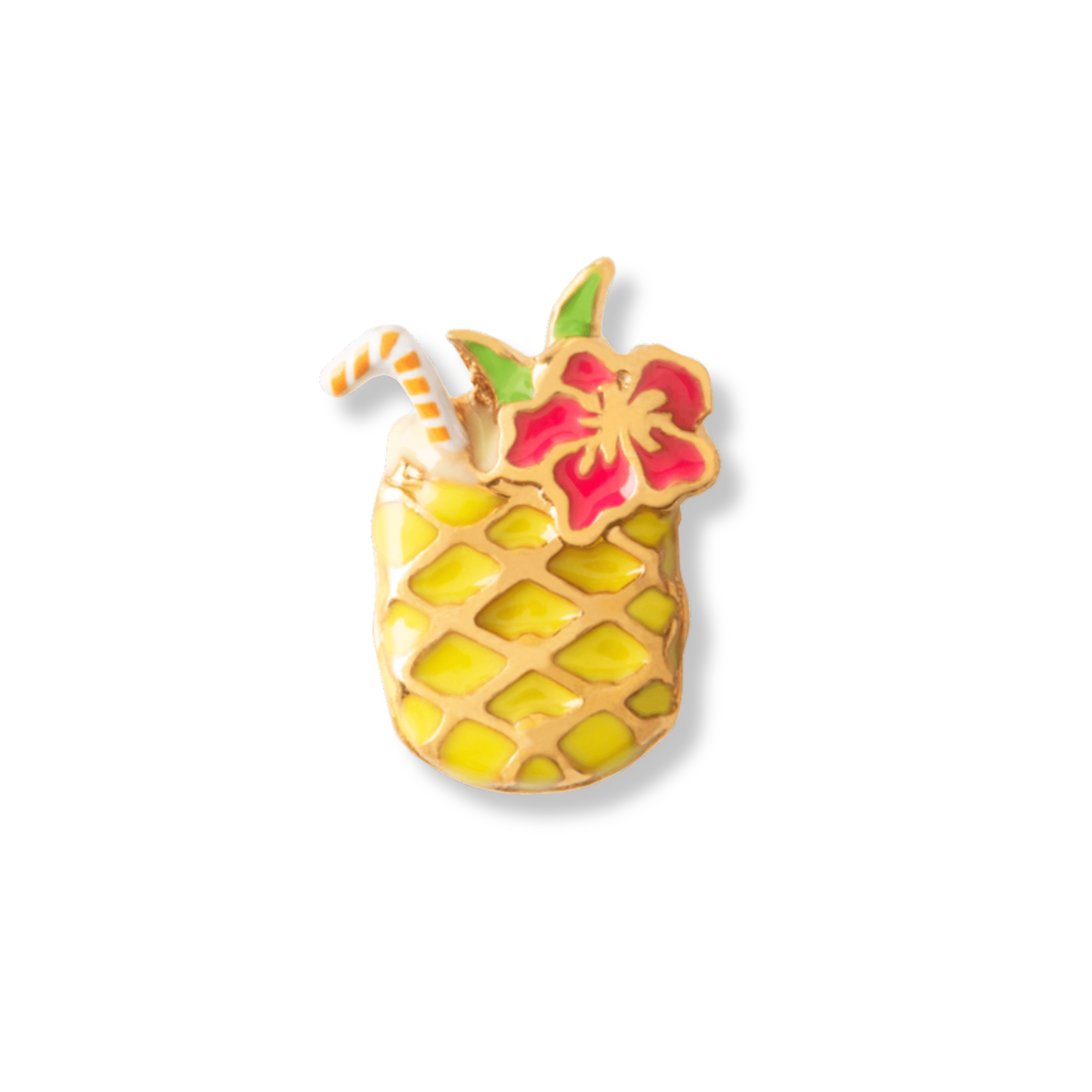 Memory Locket Charm - Tropical Pineapple Cocktail - The Little Jewellery Company