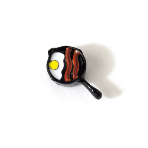 Memory Locket Charm - 'What's Cooking?' Fry Up Pan - The Little Jewellery Company