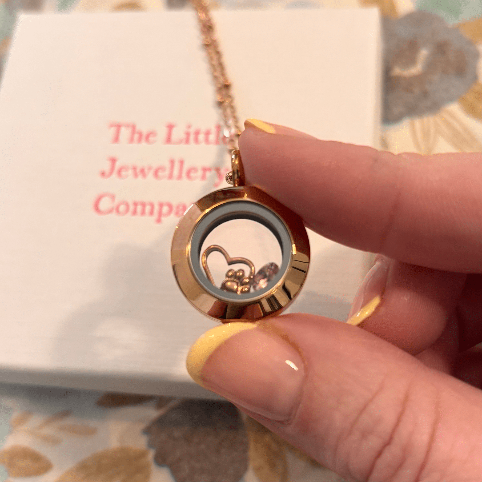 Memory Locket Rose Gold - Small - The Little Jewellery Company
