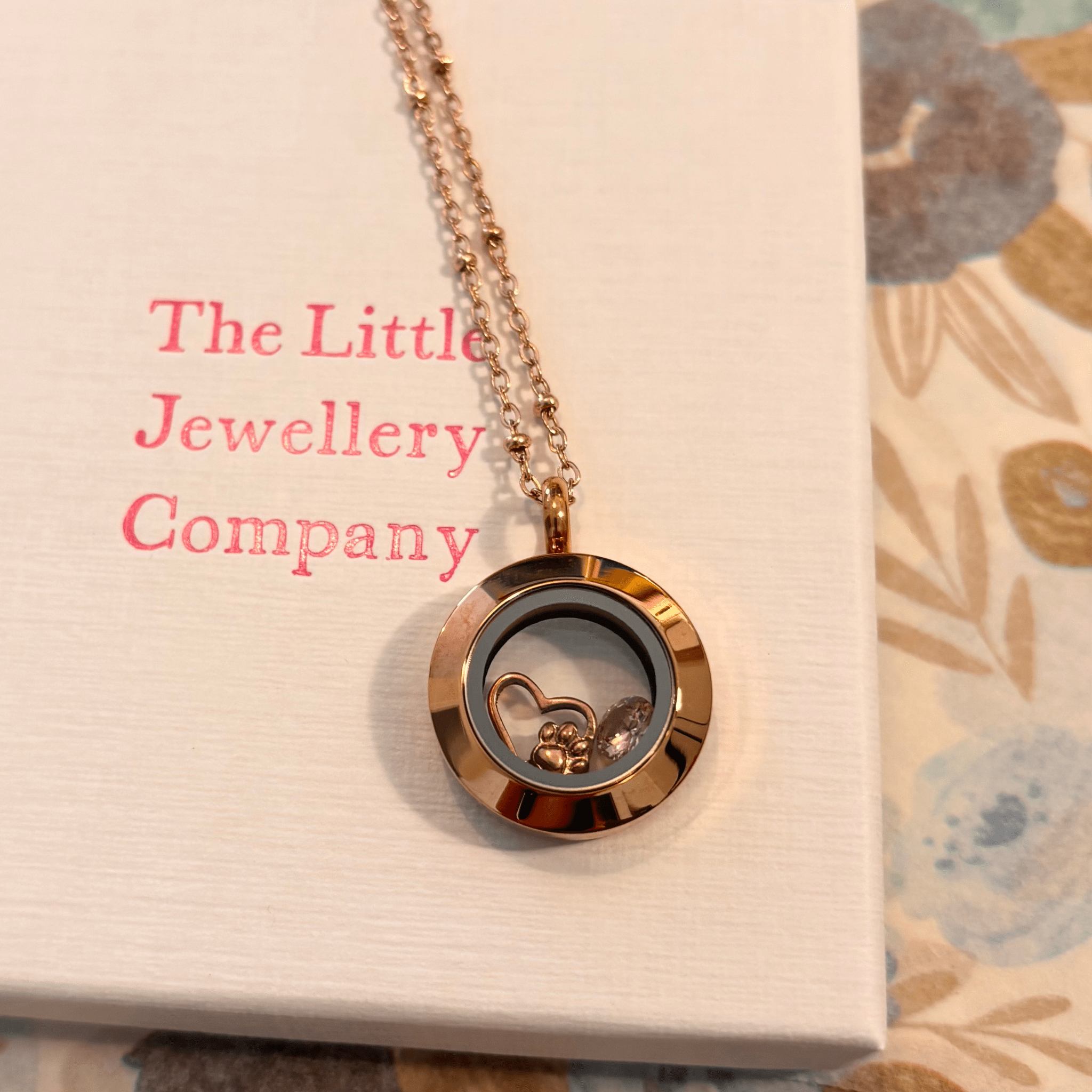 Memory Locket Rose Gold - Small - The Little Jewellery Company