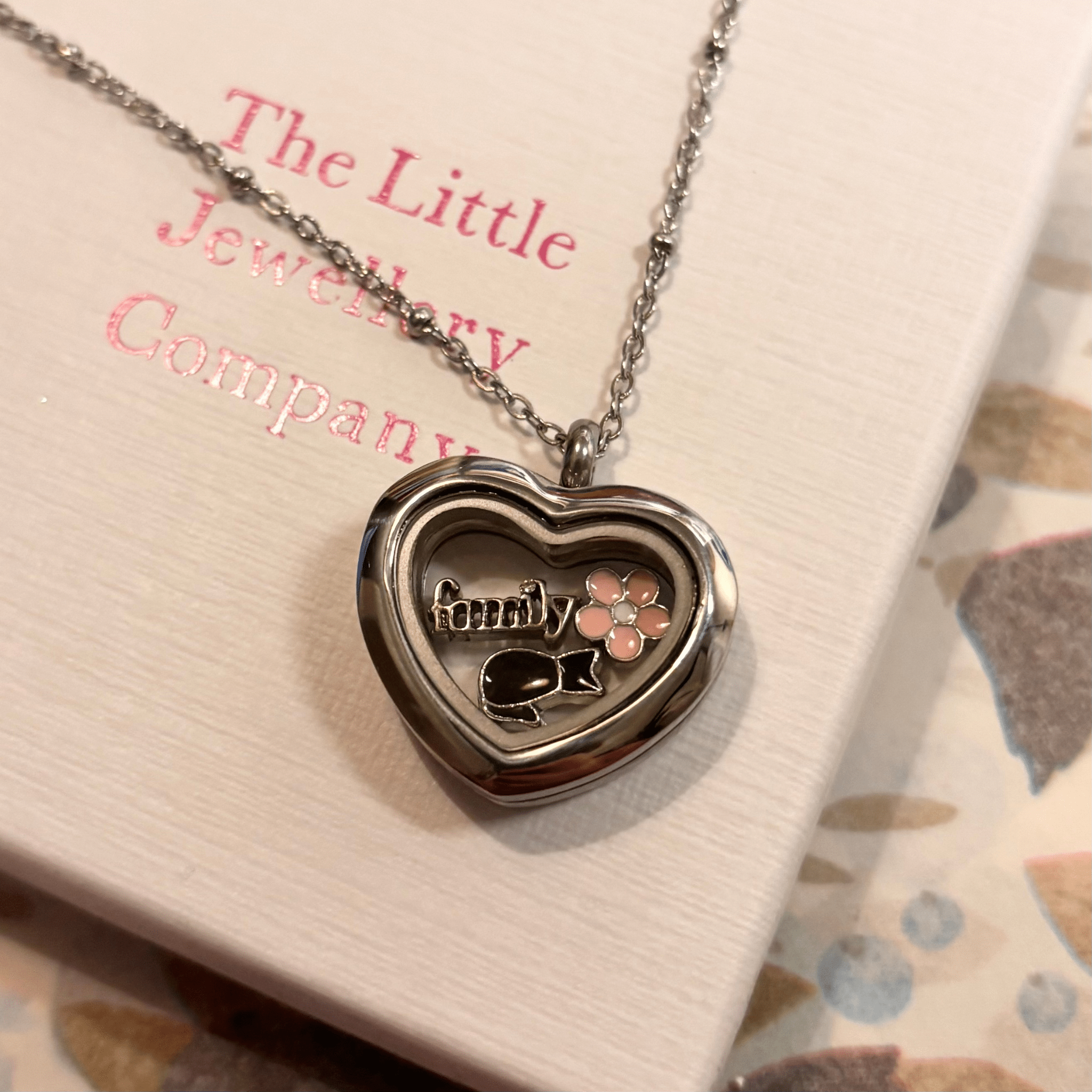 New! Memory Locket - Mini Silver Heart - The Little Jewellery Company