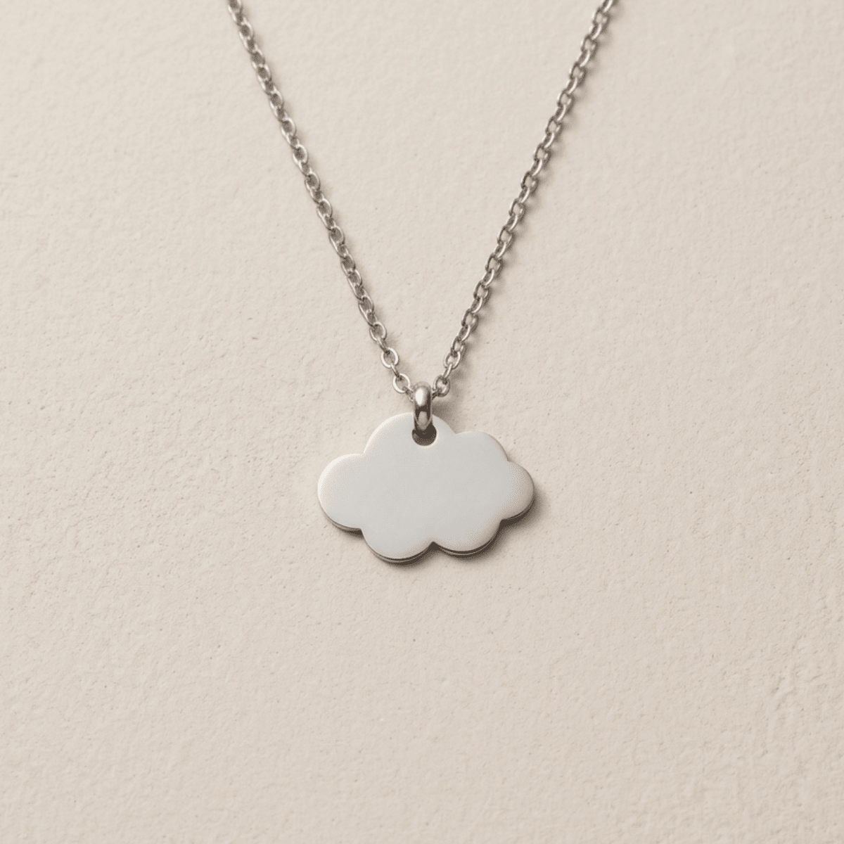Personalised Cloud Necklace – Silver - The Little Jewellery Company