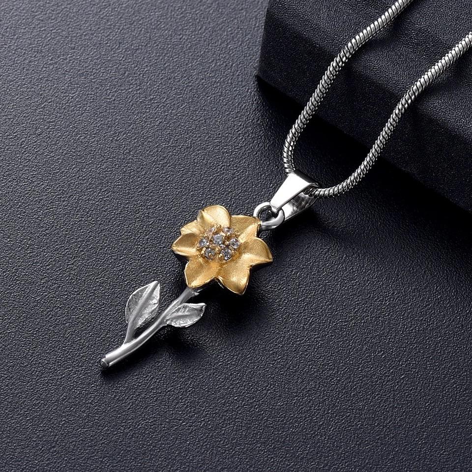 Cremation Locket - Sunflower (Gold) - Your Locket