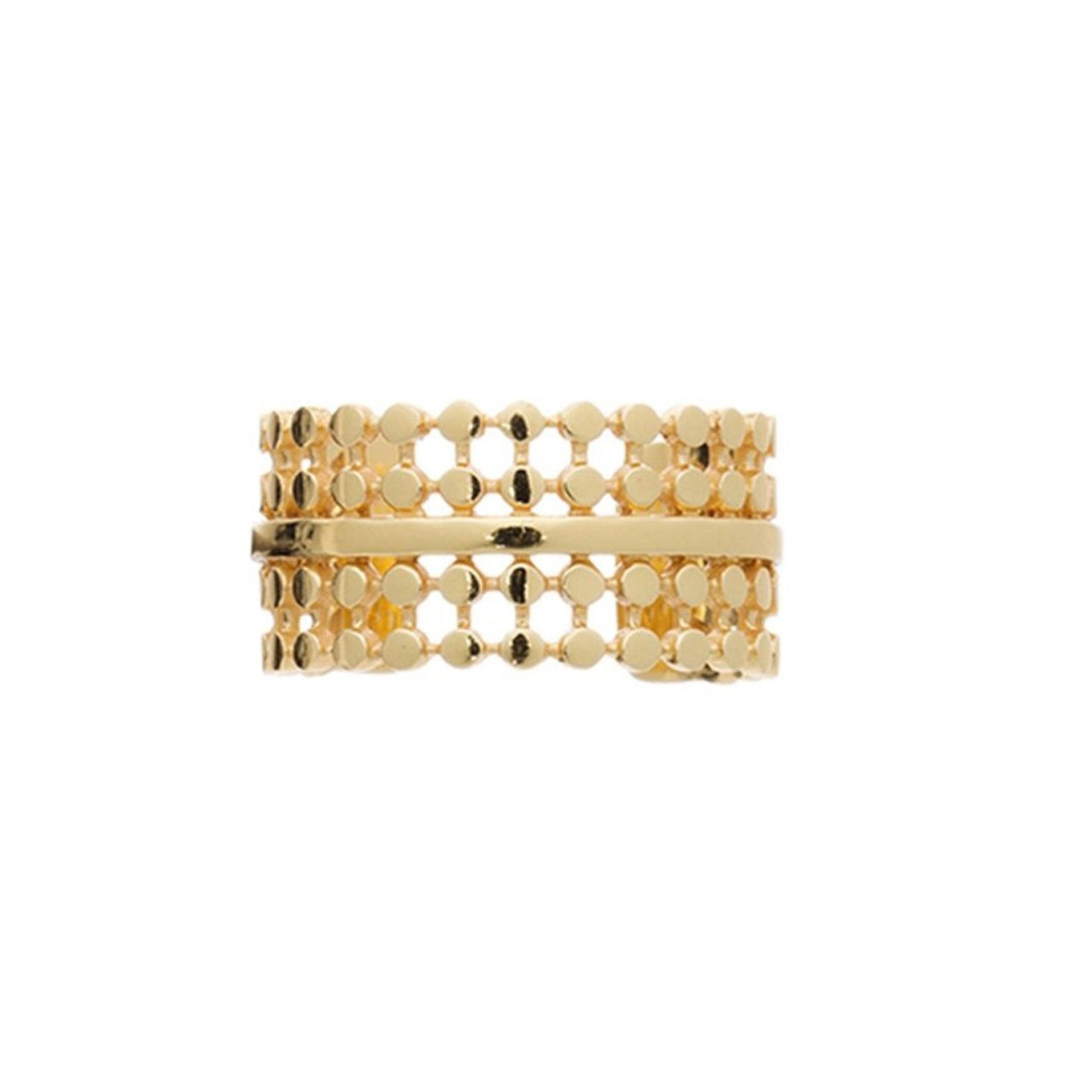 Etrusca Double Row Bead Ring - The Little Jewellery Company