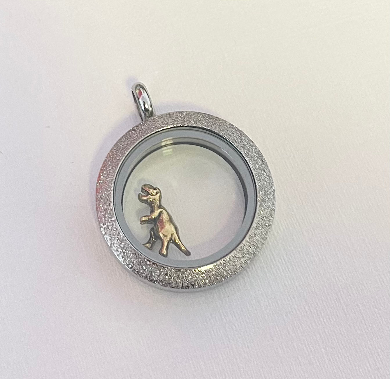 T-Rex Memory Locket Charm