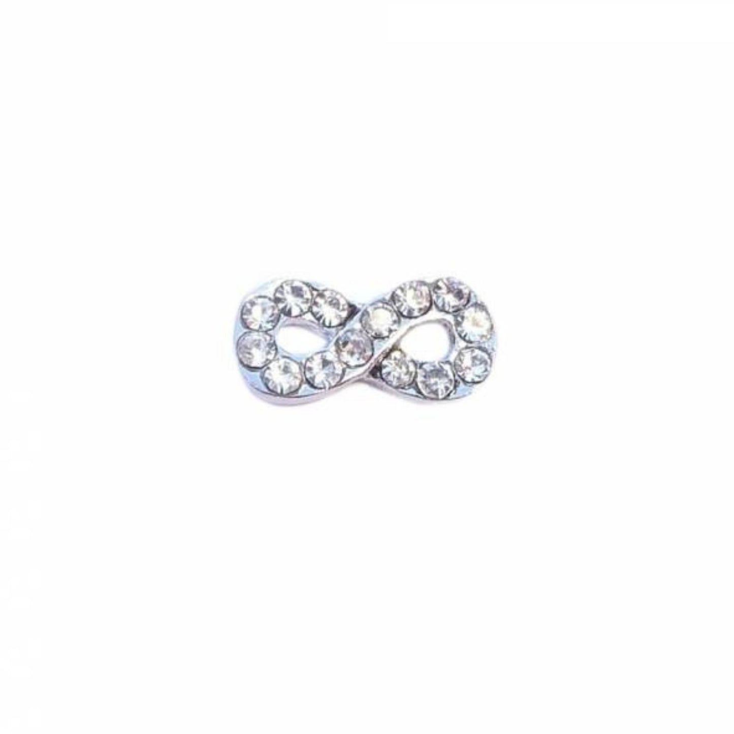 Memory Locket Charm - Crystal infinity symbol - The Little Jewellery Company