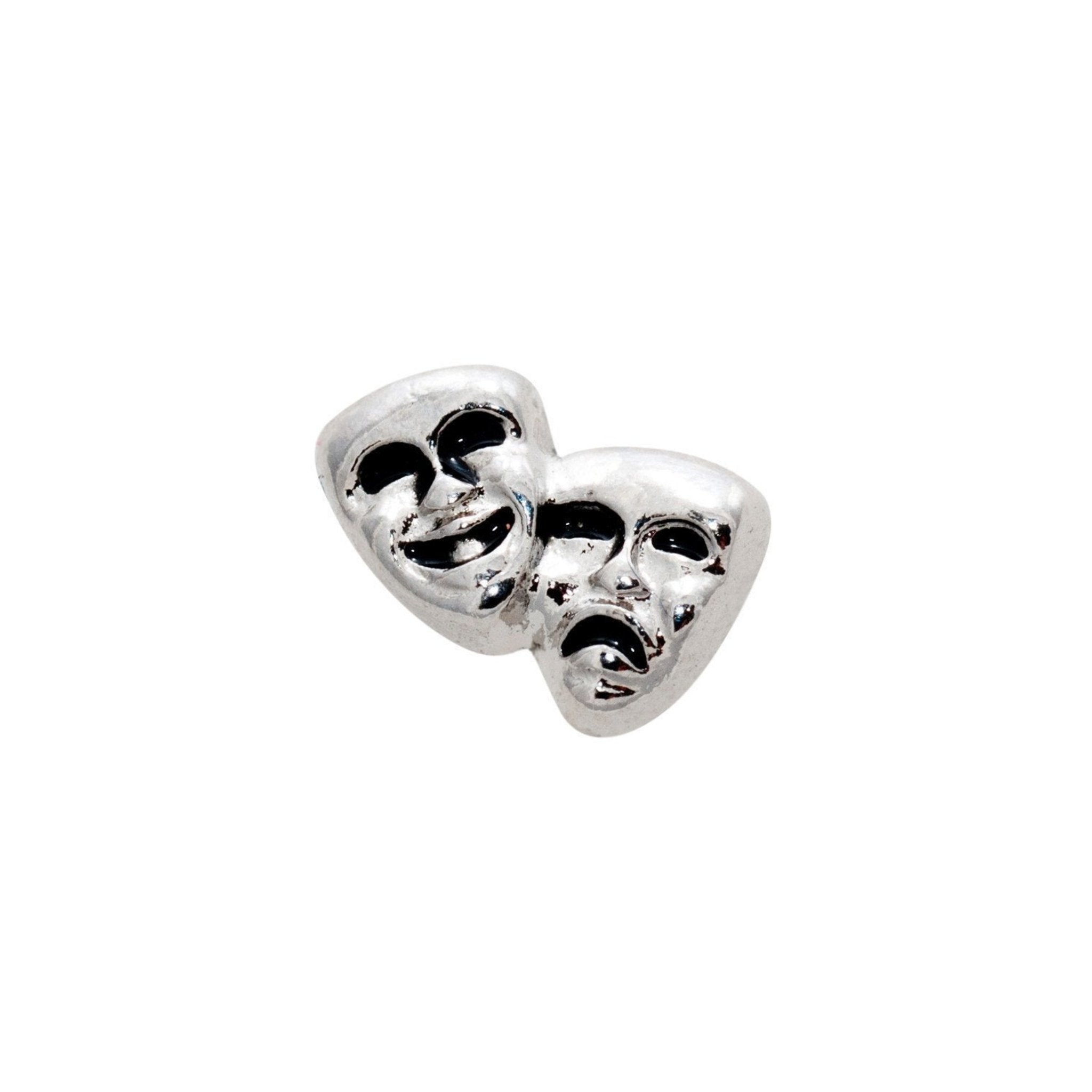 Memory Locket Charm - Greek masks - The Little Jewellery Company