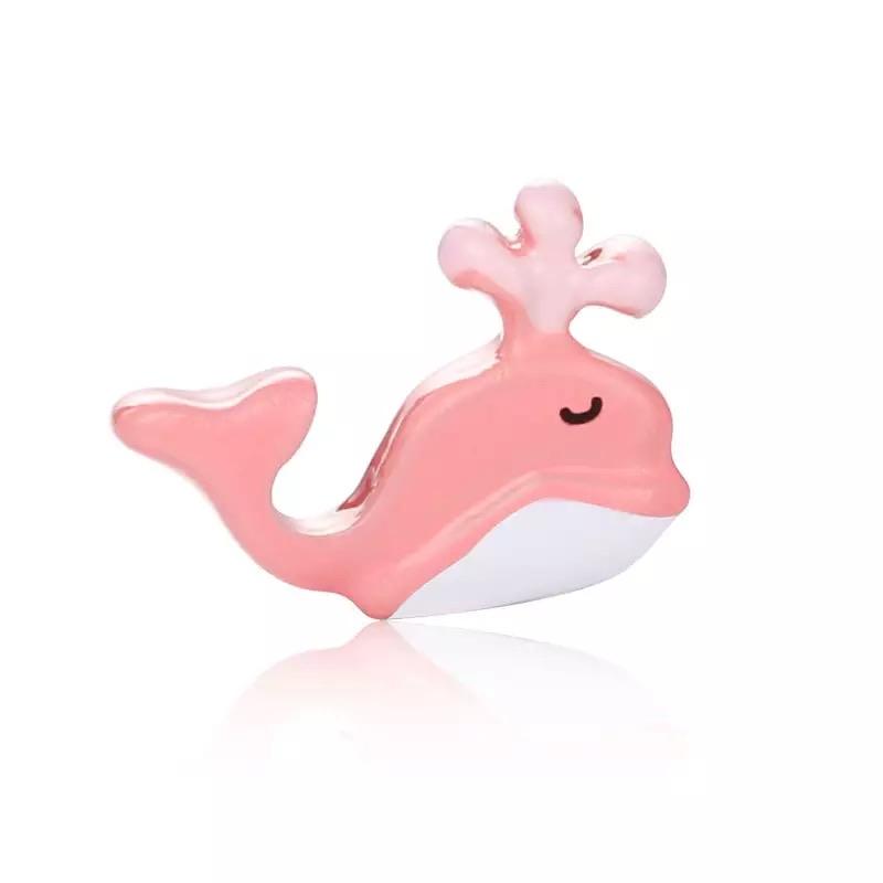 Memory Locket Charm - Pink Whale - Your Locket