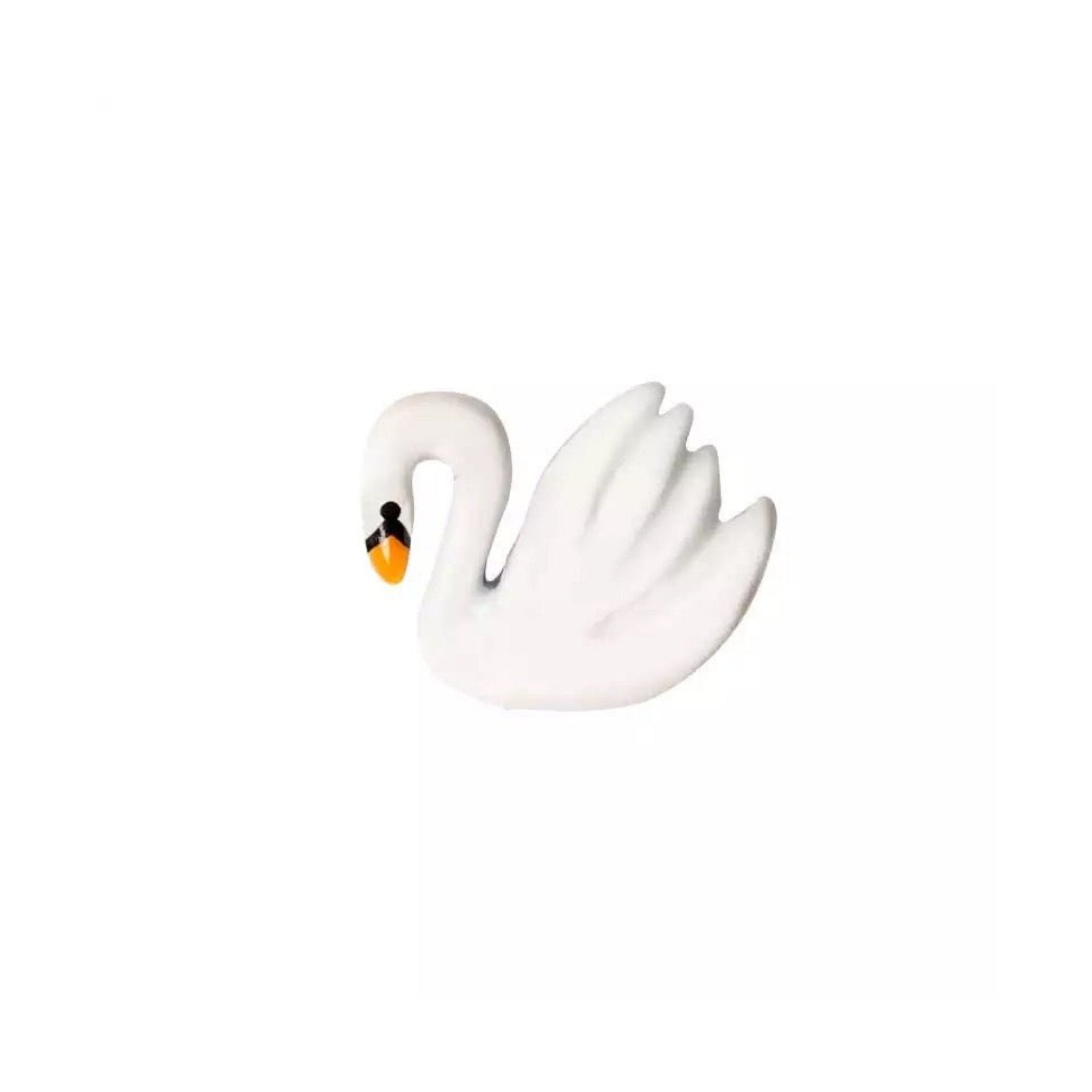 Memory Locket Charm - Swan (White Enamel) - The Little Jewellery Company