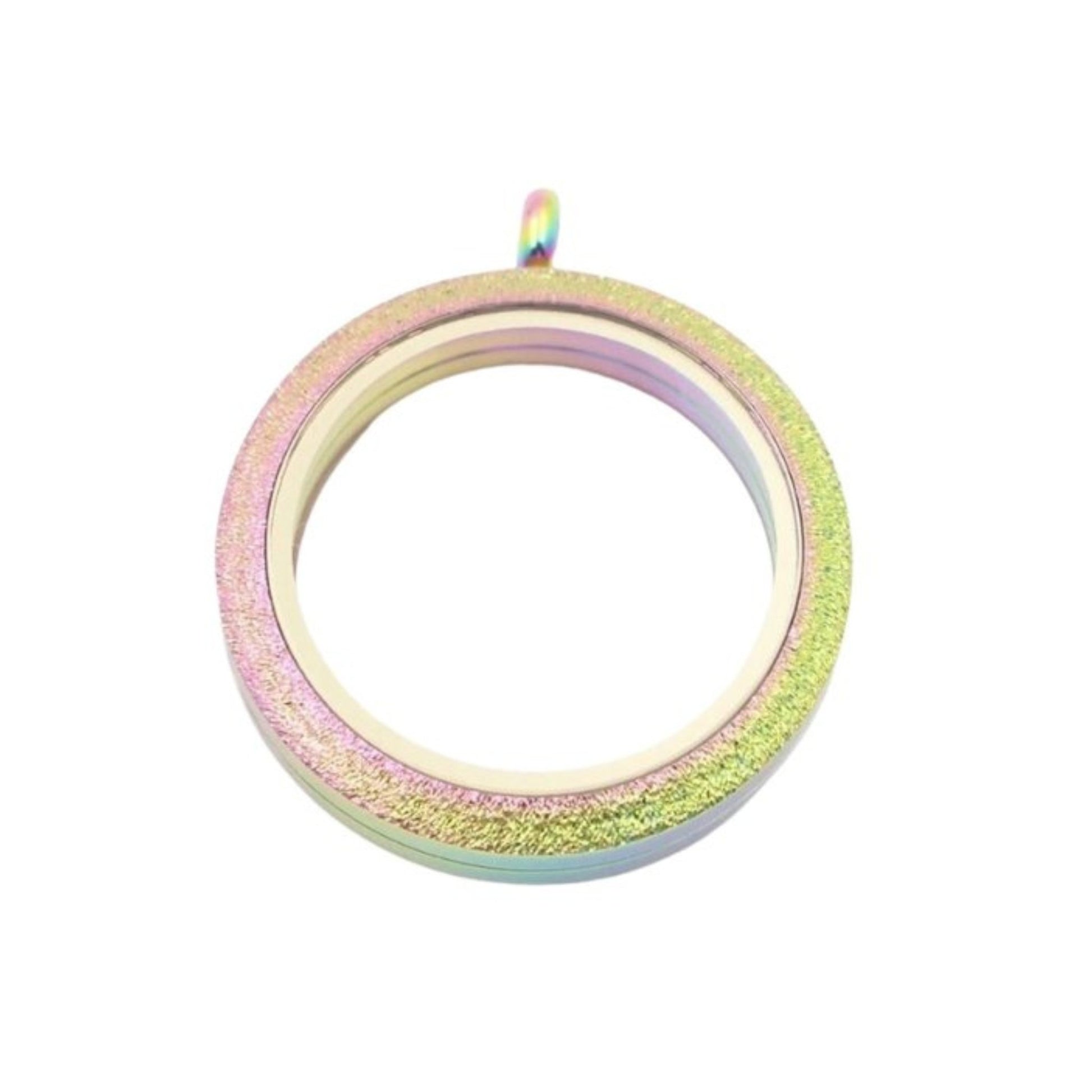 Memory Locket Rainbow Shimmer - Medium - The Little Jewellery Company