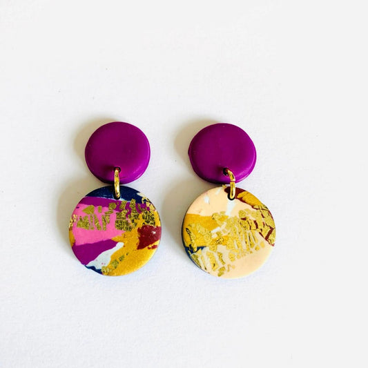 Winter Sunrise Earring - Mini Violet - The Little Jewellery Company