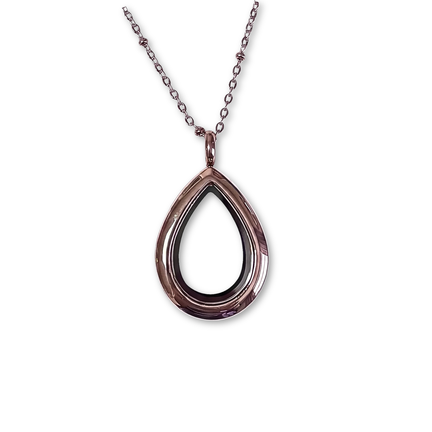NEW! Petite Rose Gold Teardrop Memory Locket