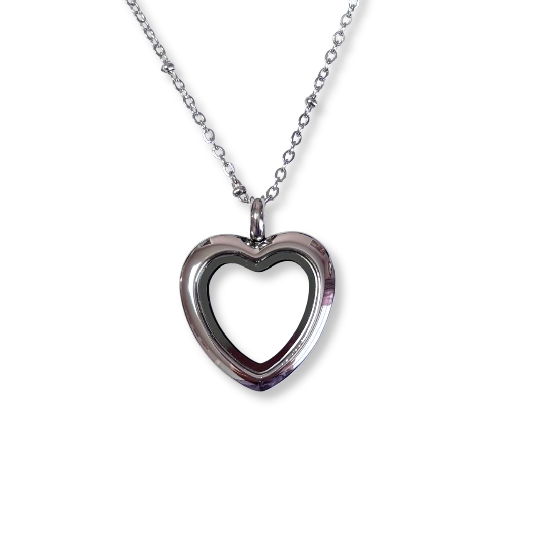 NEW! Petite Silver Heart Memory Locket