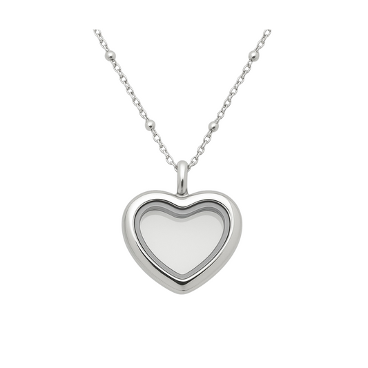 New! Memory Locket - Mini Silver Heart
