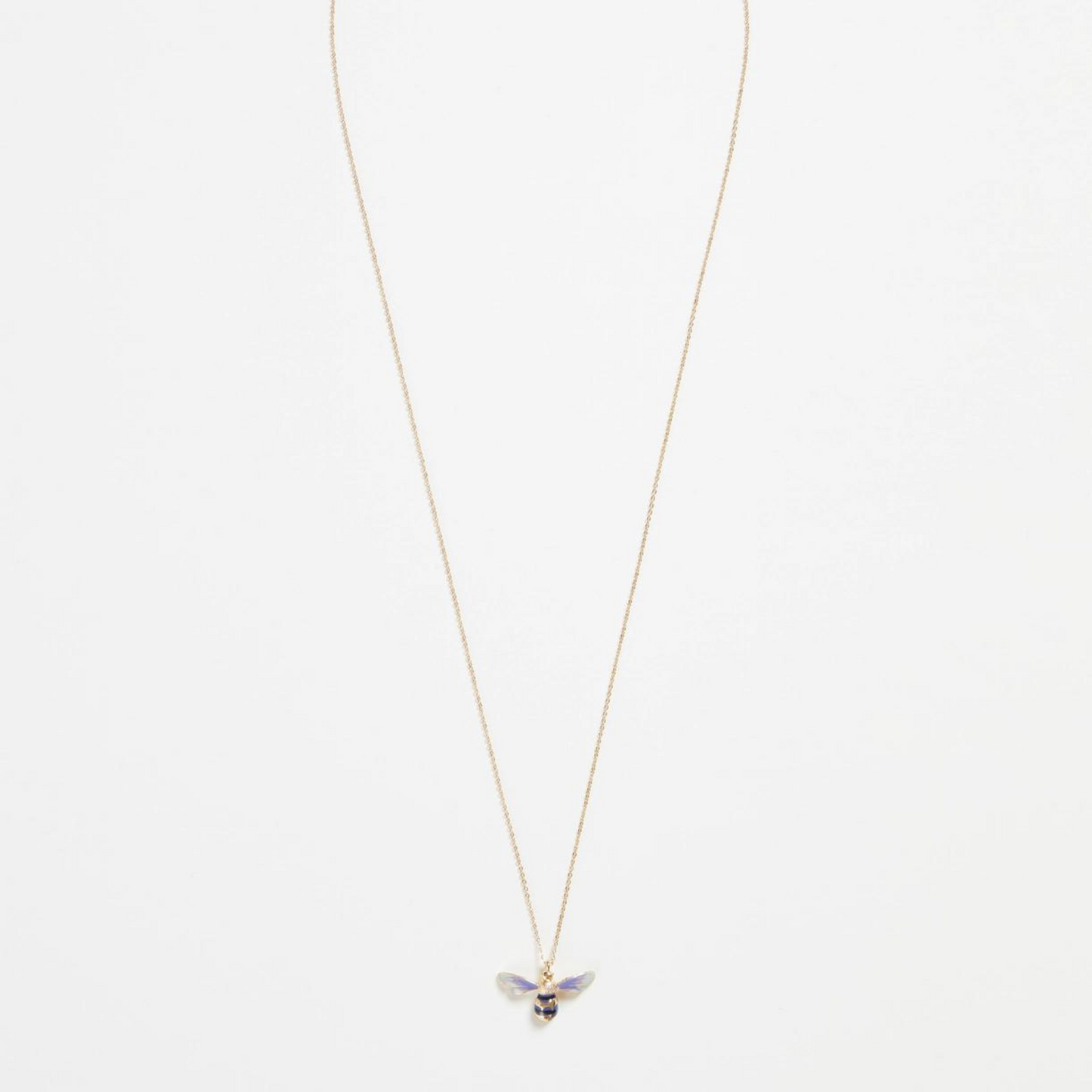 Enamel Bee Long Necklace