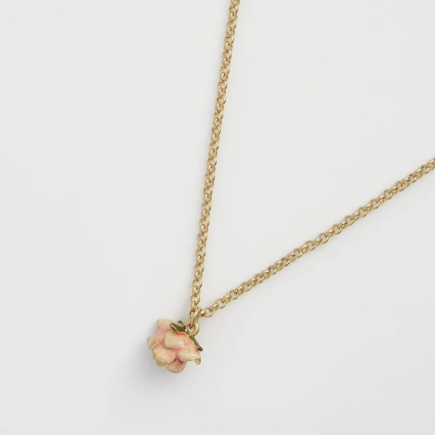 Rose Bud Pendant Necklace