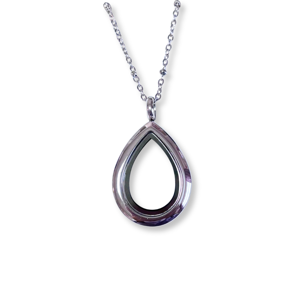 NEW! Petite Silver Teardrop Memory Locket