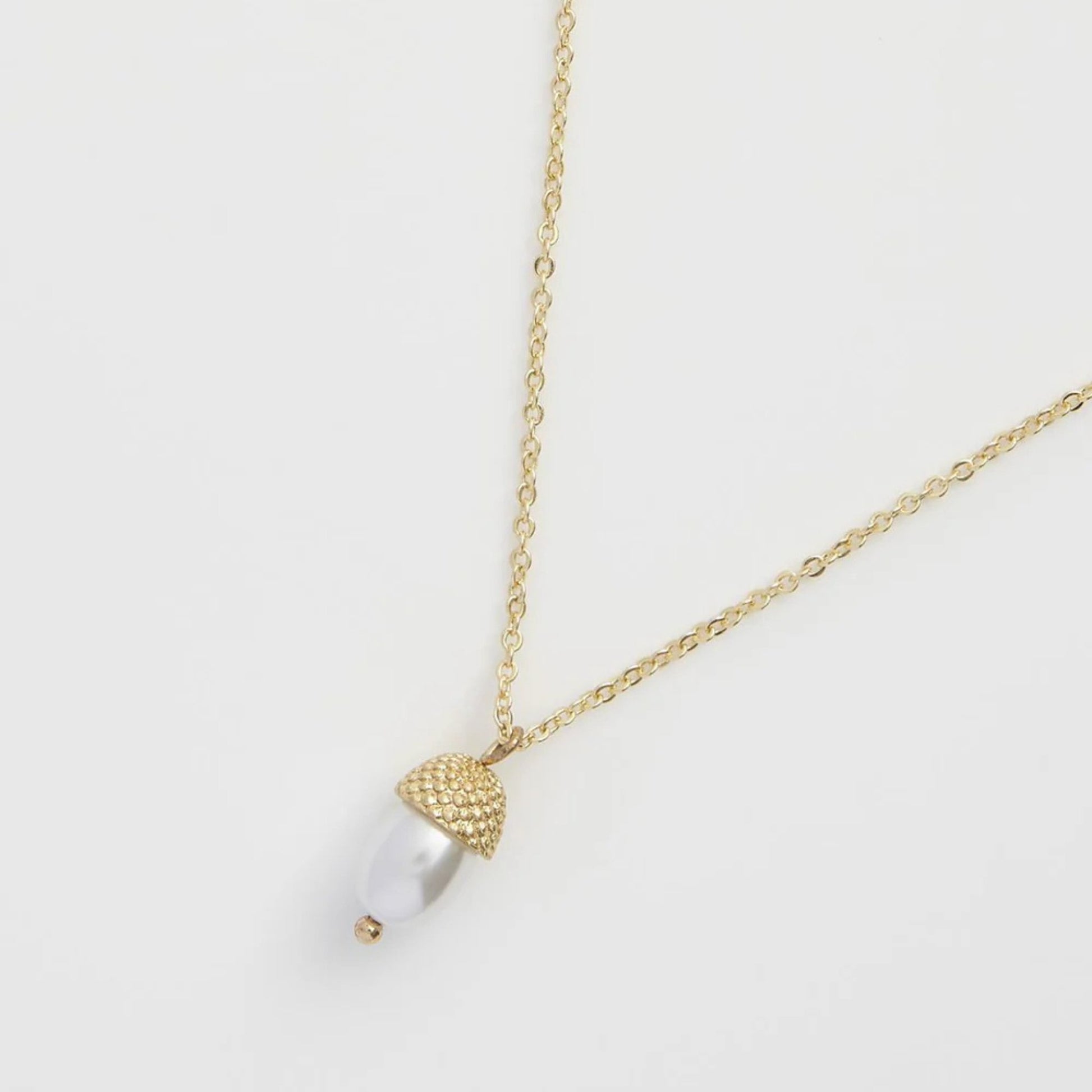 Acorn Pearl Necklace - The Little Jewellery Company