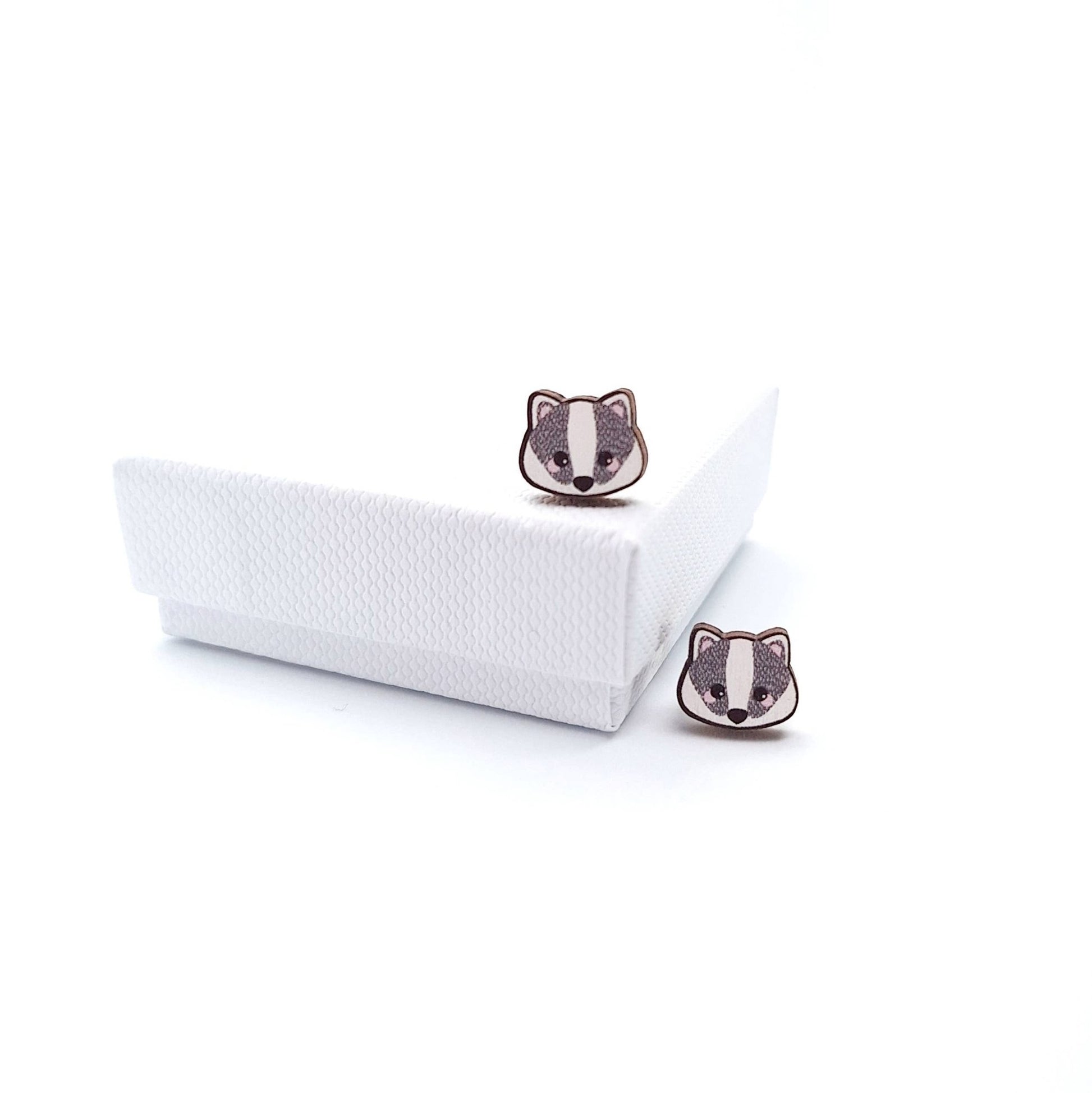 Badger Studs - The Little Jewellery Company