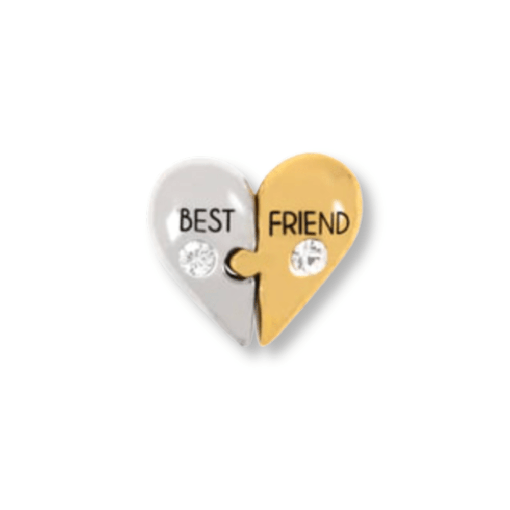 Best Friend (Two Piece) Memory Locket Charm - The Little Jewellery Company