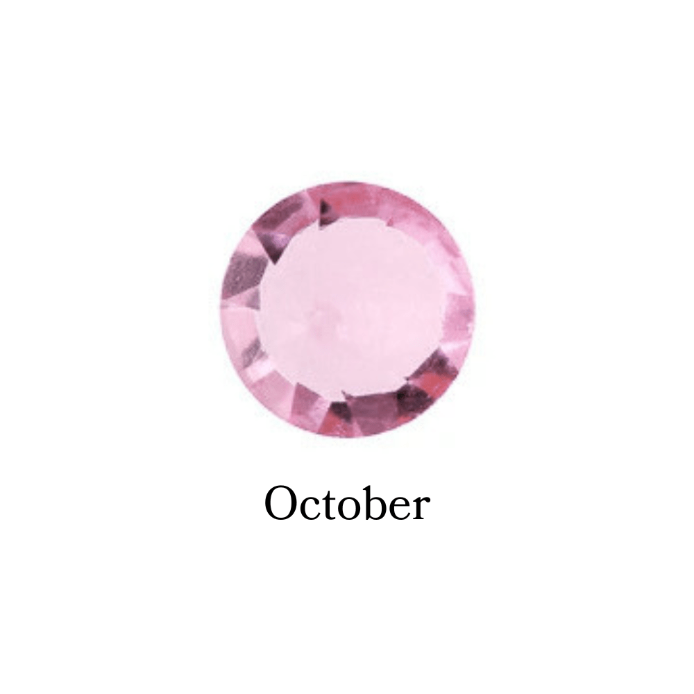 Birthstone Crystal (October - Tourmaline) Memory Locket Charm - The Little Jewellery Company