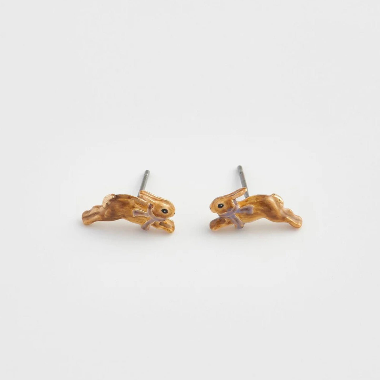 Cosy Bunny Stud Earrings - The Little Jewellery Company