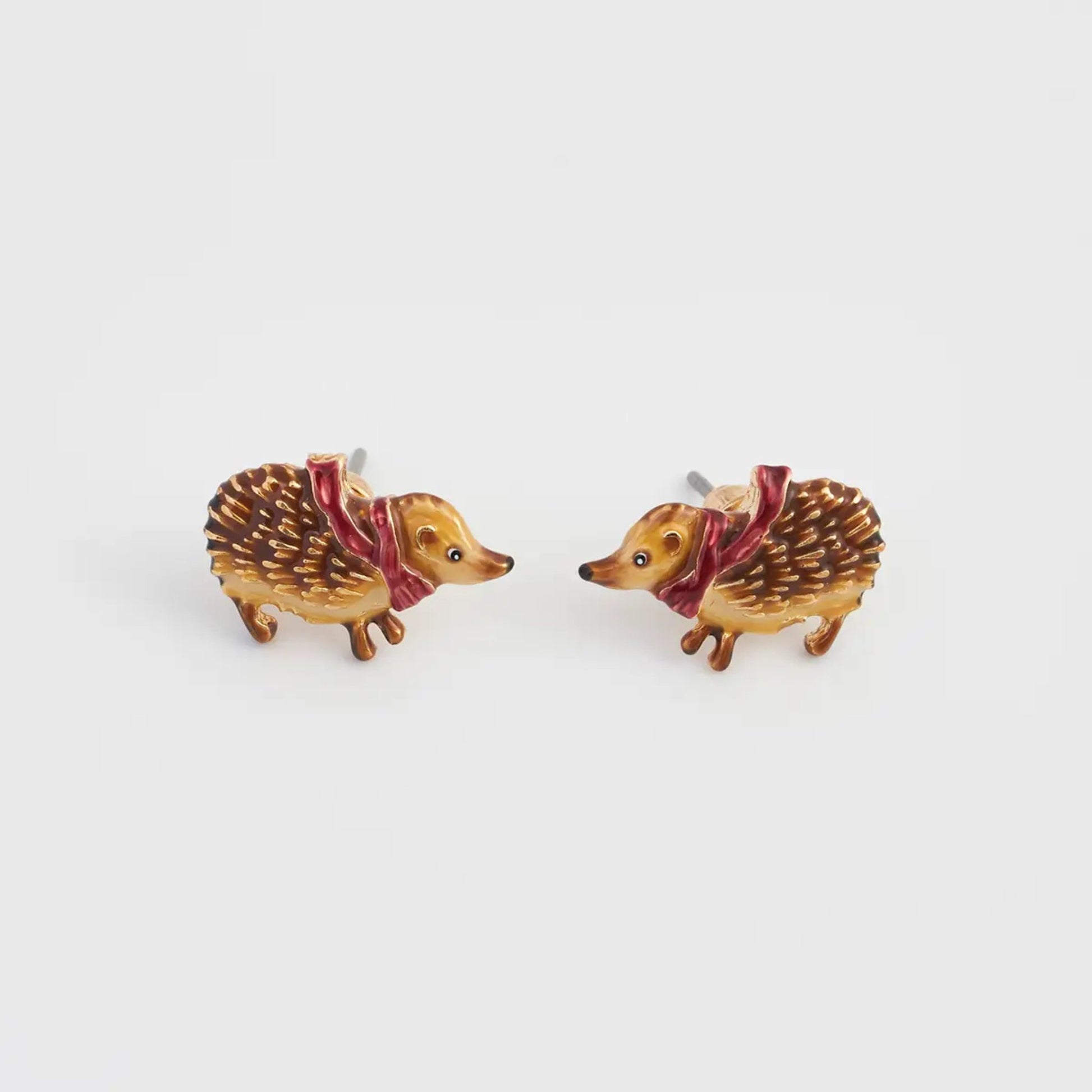 Cozy Hedgehog Charm Stud Earring - The Little Jewellery Company