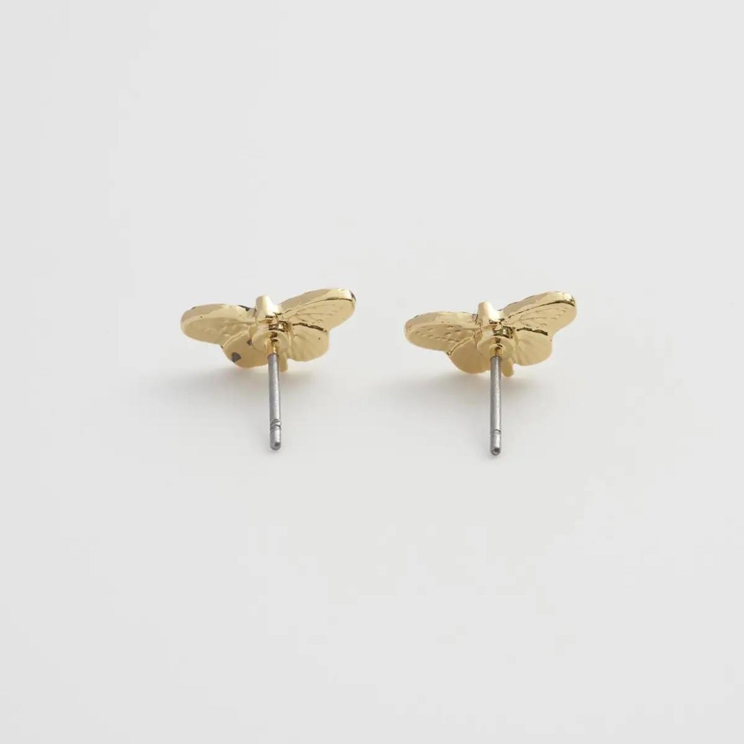 Deco Butterfly Blue Stud Earrings - The Little Jewellery Company