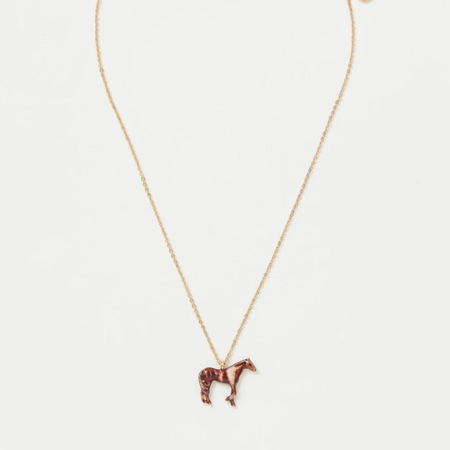 Enamel Farm Horse Necklace - The Little Jewellery Company