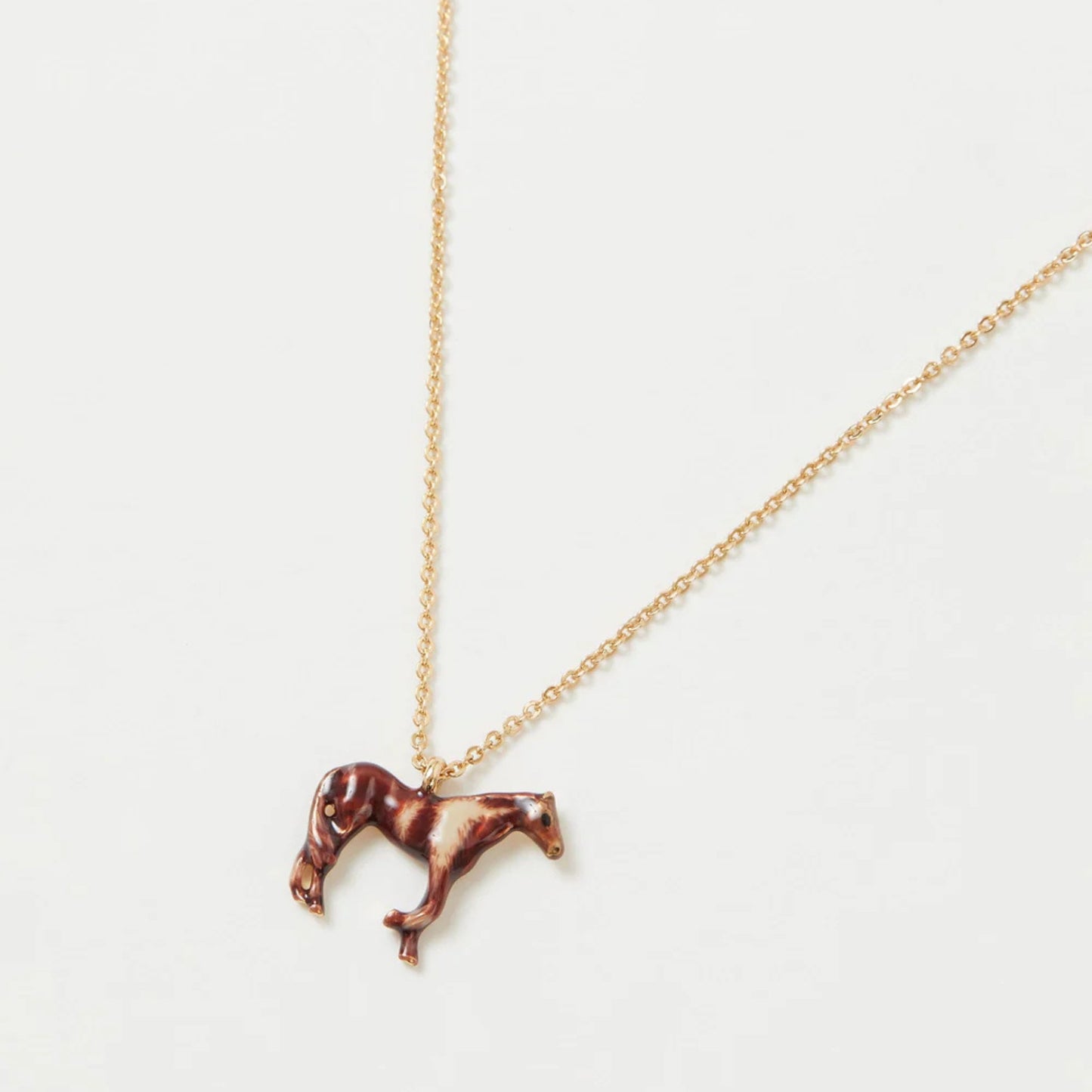 Enamel Farm Horse Necklace - The Little Jewellery Company